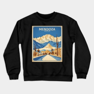 Mendoza Argentina Vintage Tourism Poster Crewneck Sweatshirt